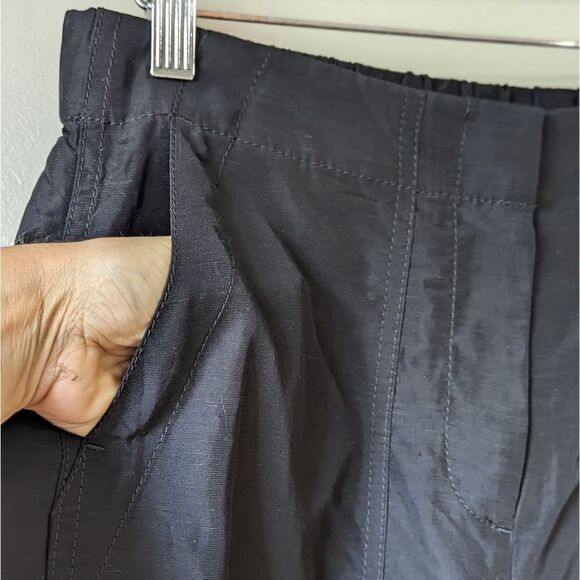 J crew Straight-leg Black Utility Pant With Surplus Pockets women's sz 8 - Picture 9 of 15